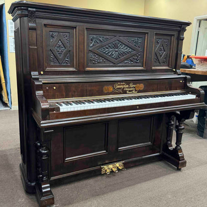 HEIRLOOM RESTORATION 1901 Cunningham 56" Commissioned Upright Piano