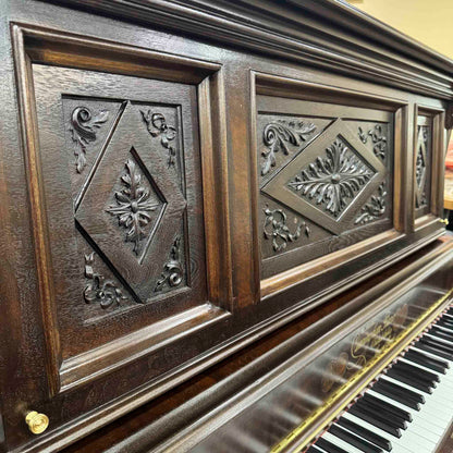 HEIRLOOM RESTORATION 1901 Cunningham 56" Commissioned Upright Piano