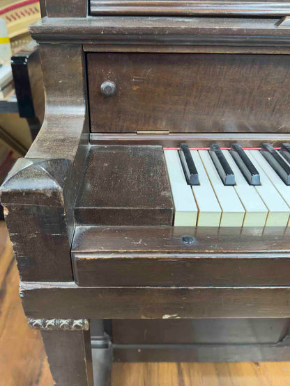 CURRENT SHOP WORK 1915 Emerson 56" Wood Finish Commissioned Upright Piano