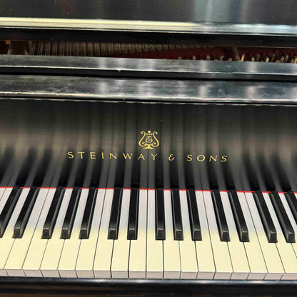 CURRENT SHOP WORK 1983 Steinway & Sons Model L 5'10" Satin Black Commissioned Grand Piano