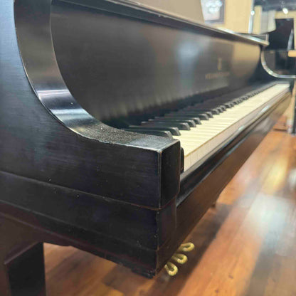 CURRENT SHOP WORK 1983 Steinway & Sons Model L 5'10" Satin Black Commissioned Grand Piano