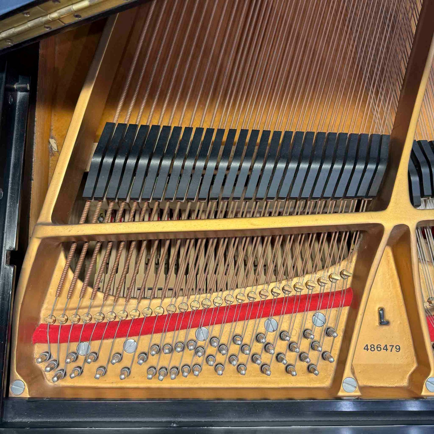 CURRENT SHOP WORK 1983 Steinway & Sons Model L 5'10" Satin Black Commissioned Grand Piano