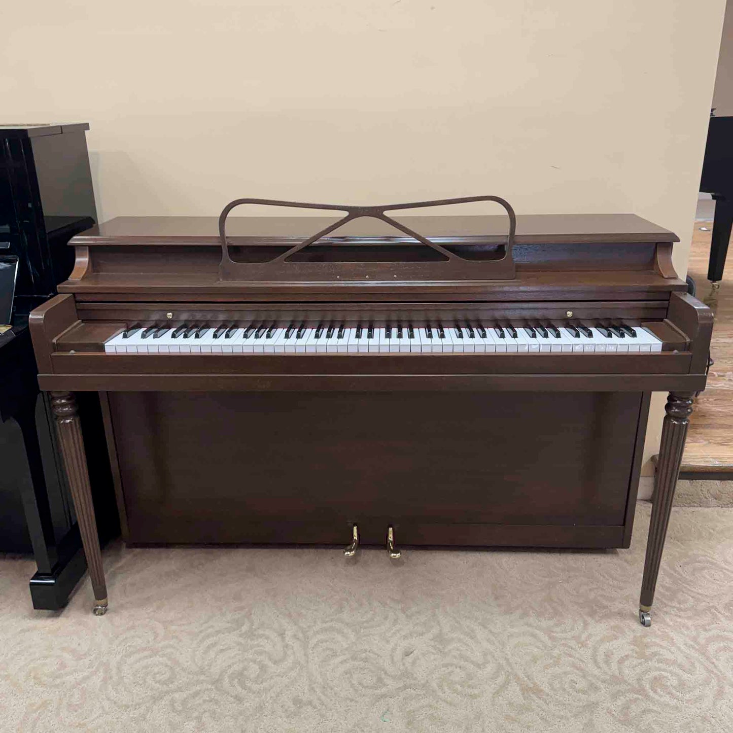 CURRENT SHOP WORK 1960 Hallet Davis 36.5" Commissioned Spinet Piano