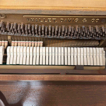 CURRENT SHOP WORK 1960 Hallet Davis 36.5" Commissioned Spinet Piano