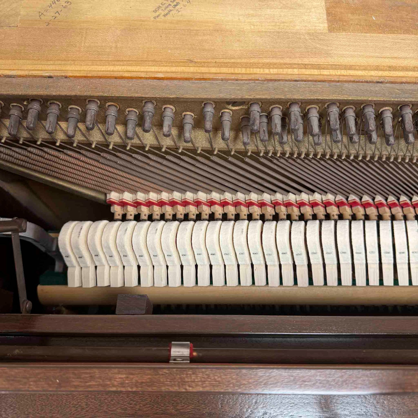 CURRENT SHOP WORK 1960 Hallet Davis 36.5" Commissioned Spinet Piano