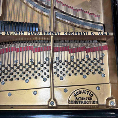 AVAILABLE TO RESTORE: CALL FOR CUSTOM PRICING—1925 Baldwin Grand 9' Satin Black Grand Piano