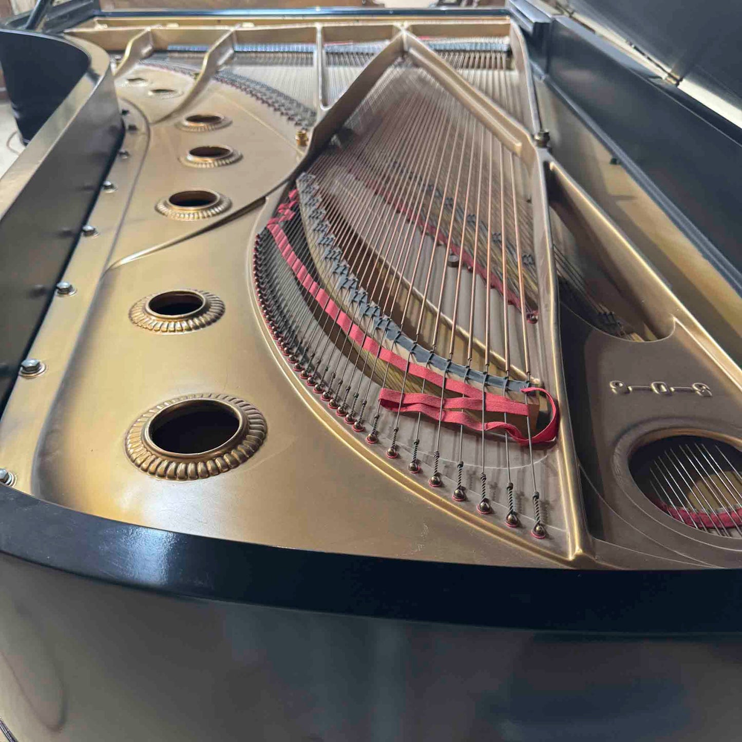 AVAILABLE TO RESTORE: CALL FOR CUSTOM PRICING—1925 Baldwin Grand 9' Satin Black Grand Piano