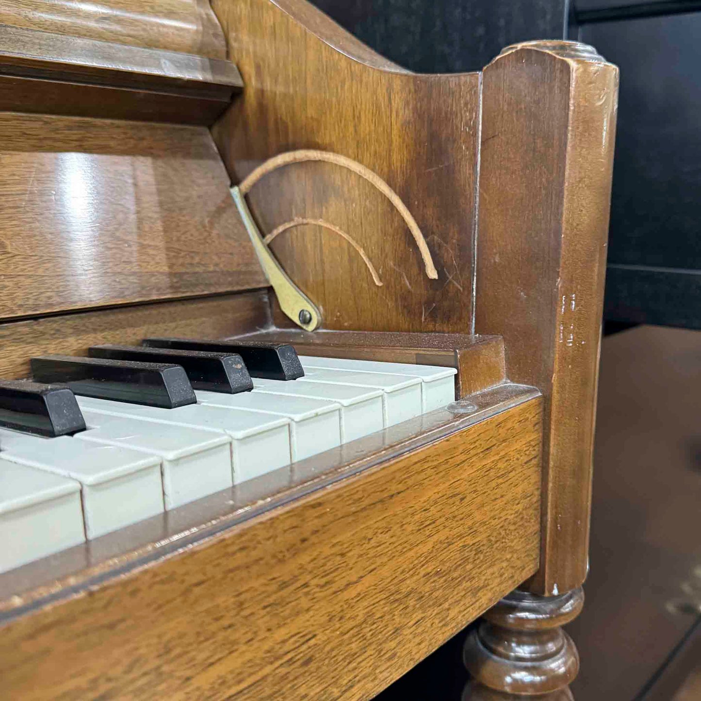 CURRENT SHOP WORK 1979 Charles Walter 43" Walnut Finish Commissioned Console Piano