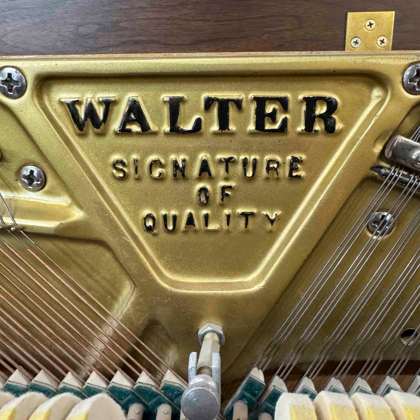 CURRENT SHOP WORK 1979 Charles Walter 43" Walnut Finish Commissioned Console Piano