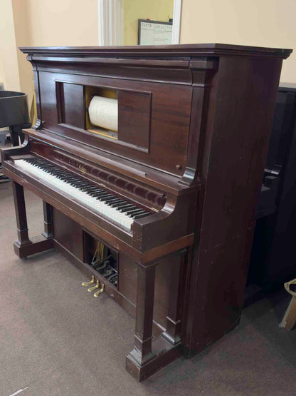 CURRENT SHOP WORK Elite Wood Finish Commissioned Upright Vintage Player Piano