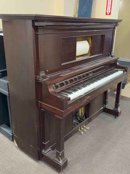 CURRENT SHOP WORK Elite Wood Finish Commissioned Upright Vintage Player Piano