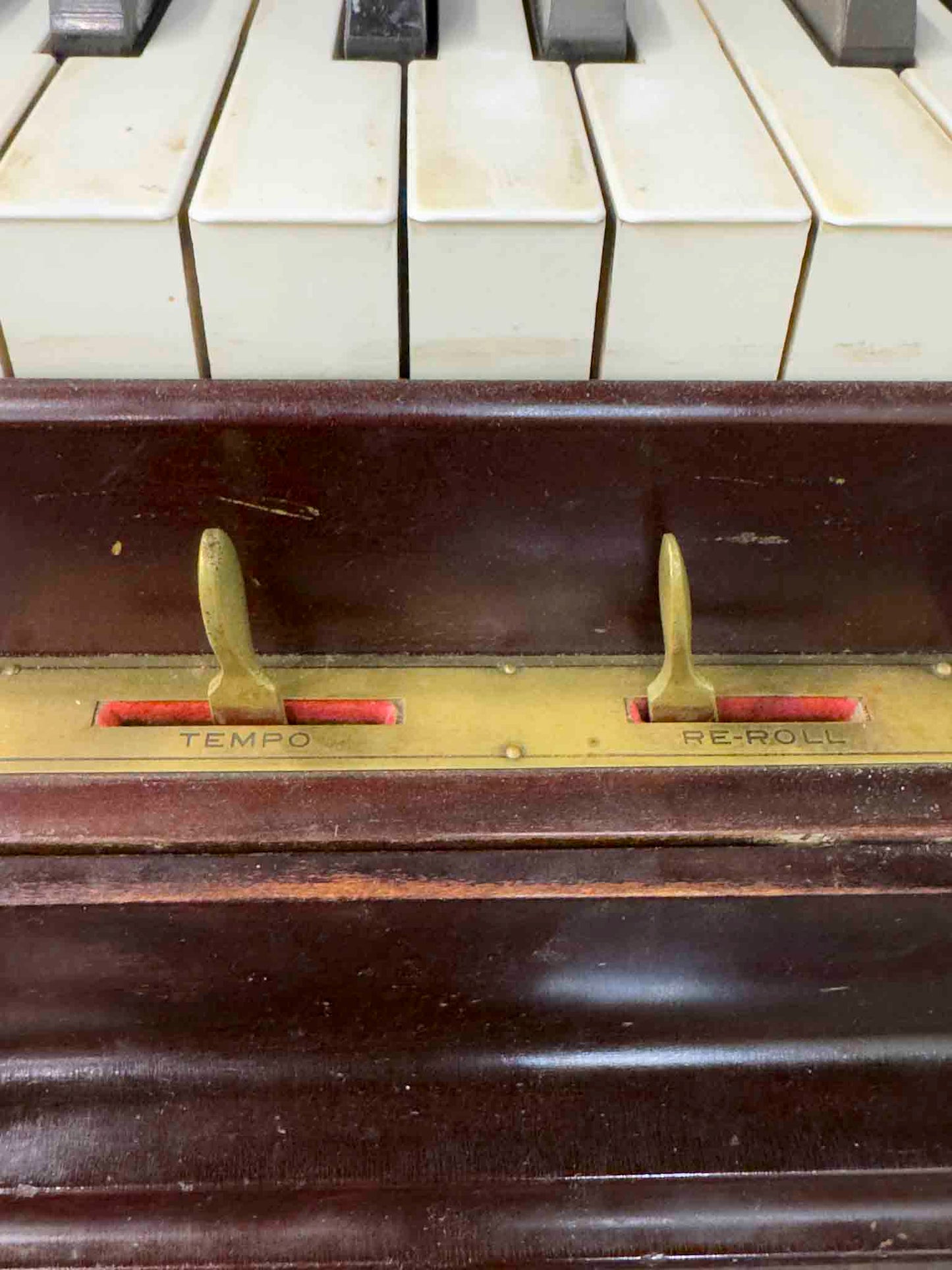 CURRENT SHOP WORK Elite Wood Finish Commissioned Upright Vintage Player Piano