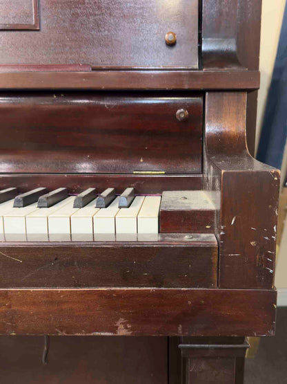 CURRENT SHOP WORK Elite Wood Finish Commissioned Upright Vintage Player Piano