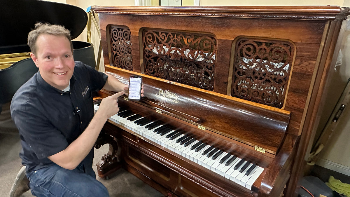 HEIRLOOM RESTORATION Circa 1875 Mathushek 55" Commissioned Upright Piano
