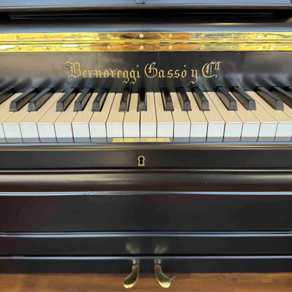 HEIRLOOM RESTORATION 1860's Bernareggi 49" Black Wood Finish Commissioned Upright Piano