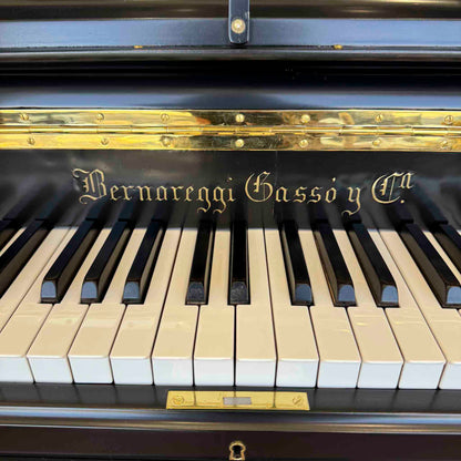 HEIRLOOM RESTORATION 1860's Bernareggi 49" Black Wood Finish Commissioned Upright Piano