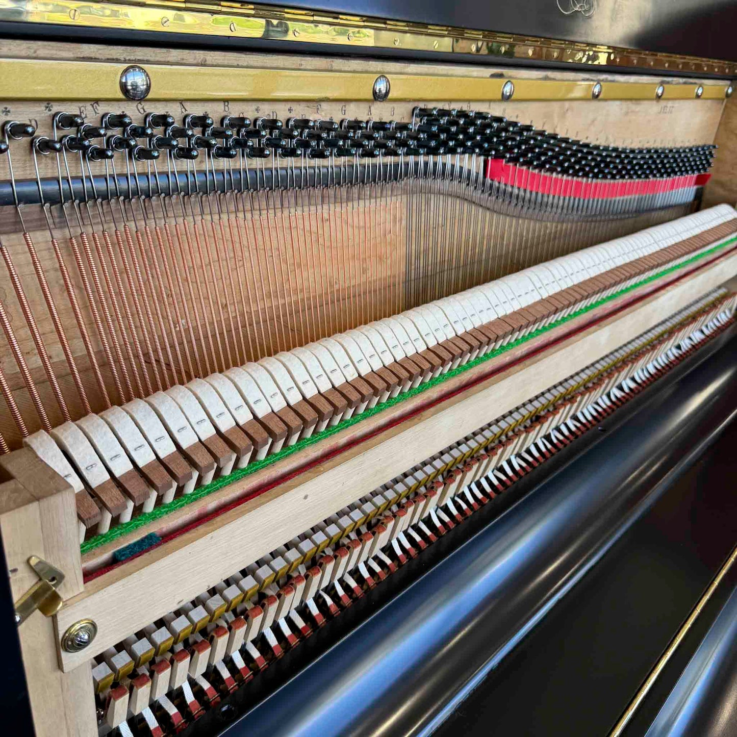 HEIRLOOM RESTORATION 1860's Bernareggi 49" Black Wood Finish Commissioned Upright Piano