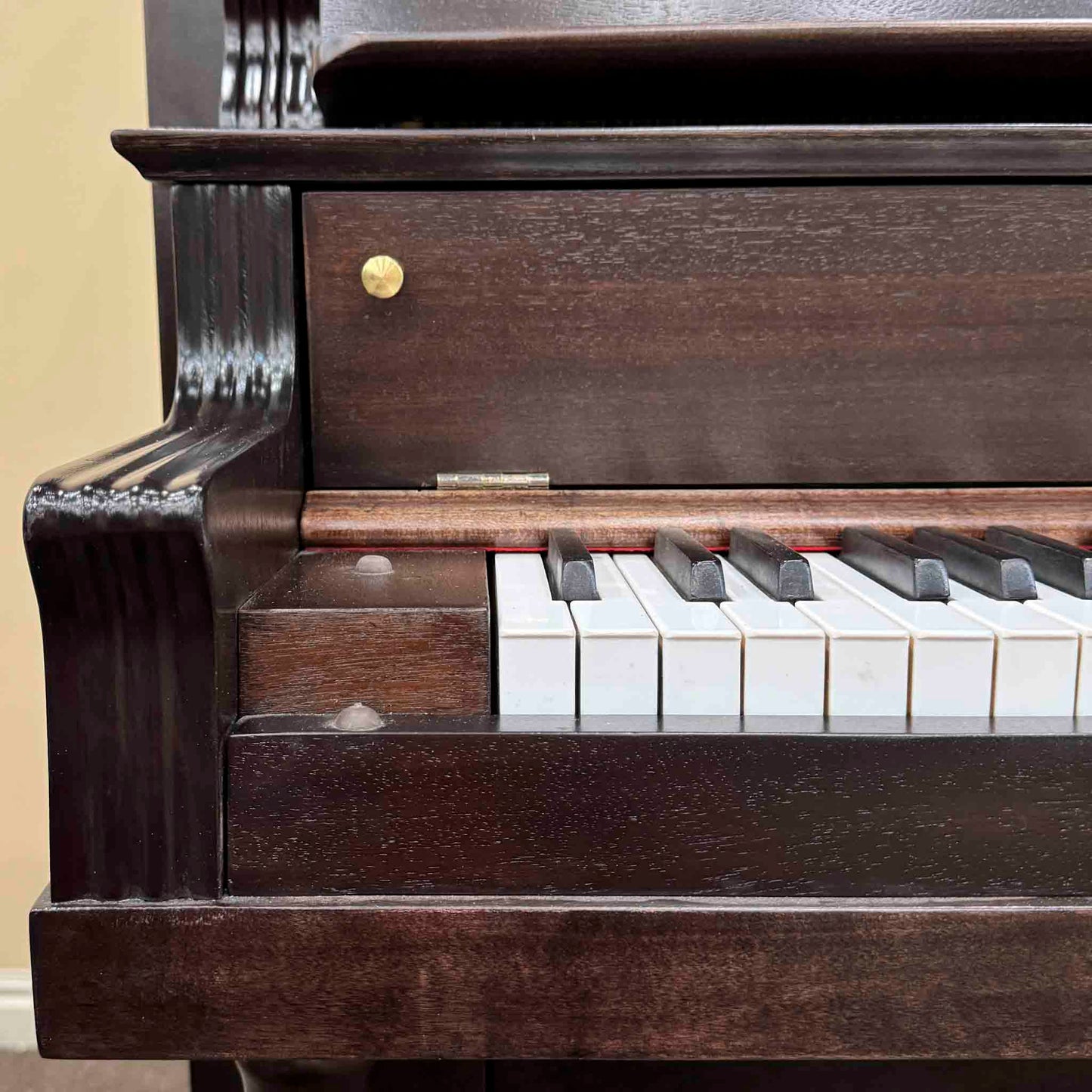 CURRENT SHOP WORK 1908 Werner 57" Wood Finish Commissioned Upright Piano
