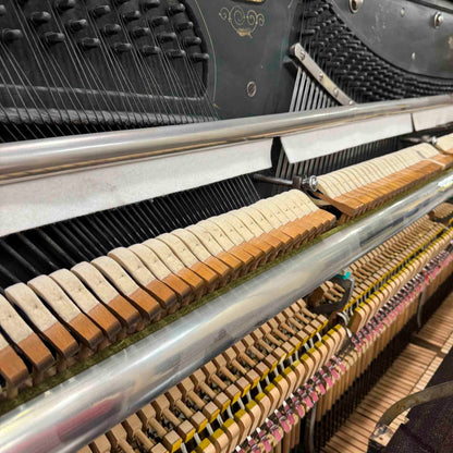 CURRENT SHOP WORK 1908 Werner 57" Wood Finish Commissioned Upright Piano