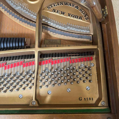 AVAILABLE TO RESTORE: CALL FOR CUSTOM PRICING - 1977 Steinway & Sons M 5'6" Walnut Finish Player Grand Piano