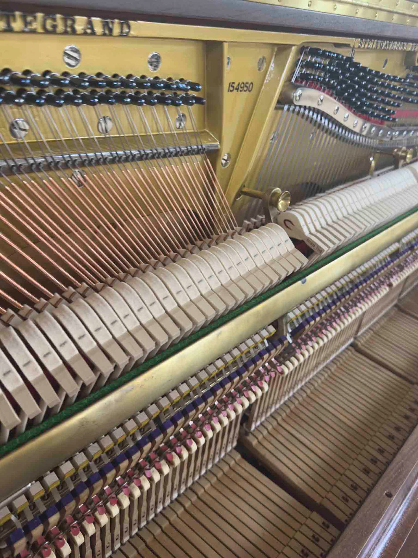 HEIRLOOM RESTORATION 1911 Steinway & Sons 53" Wood Finish Commissioned Upright Piano