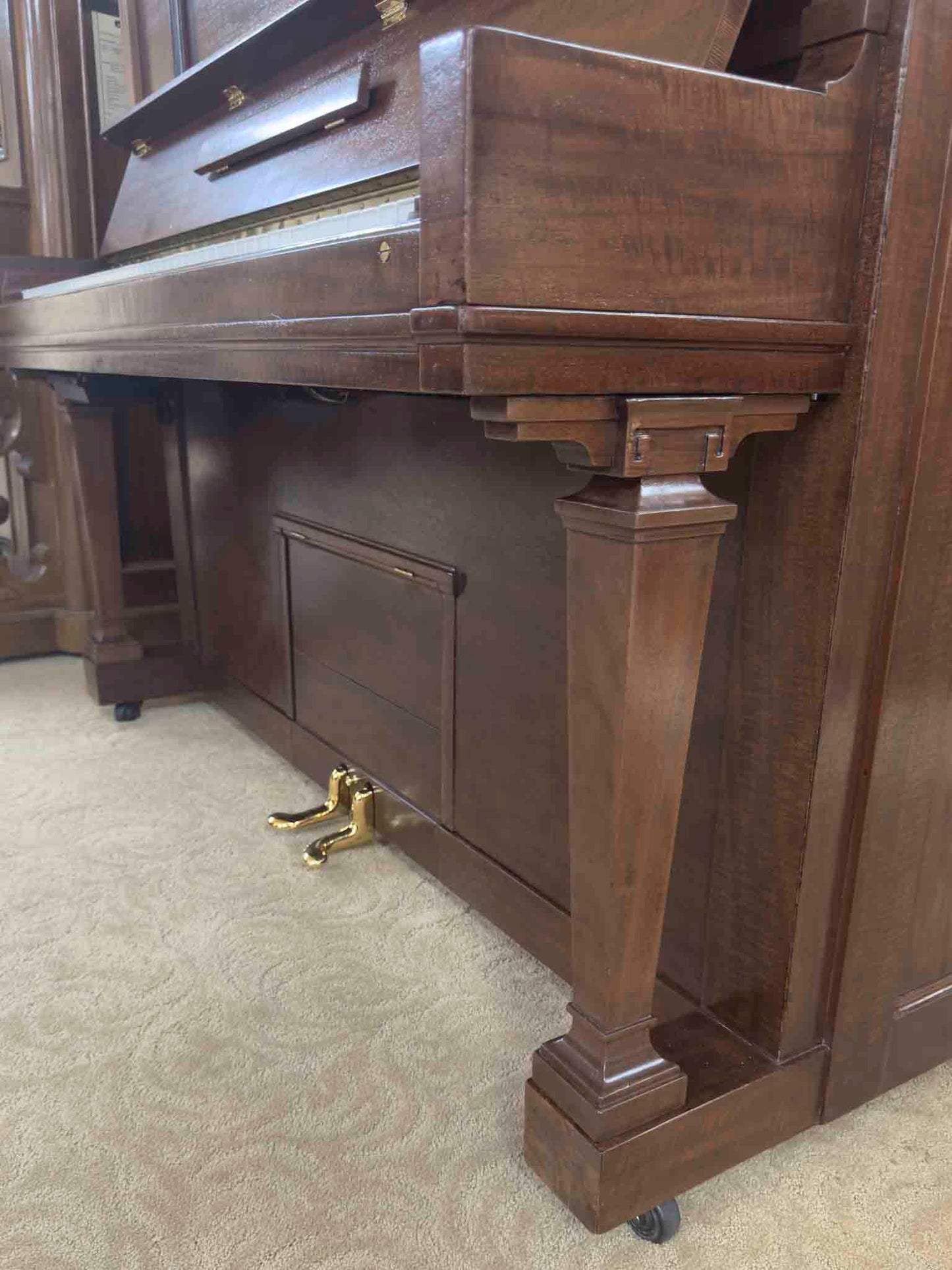 HEIRLOOM RESTORATION 1911 Steinway & Sons 53" Wood Finish Commissioned Upright Piano