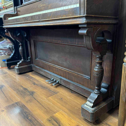 CURRENT SHOP WORK 1897 Emerson 53.5" Wood Finish Commissioned Upright Piano