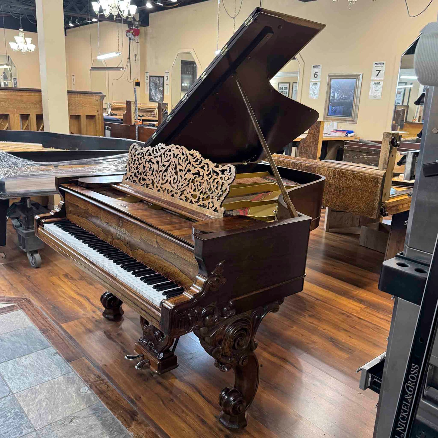 HEIRLOOM RESTORATION 1867 Steinway & Sons 5'10" Wood Finish Commissioned Grand Piano