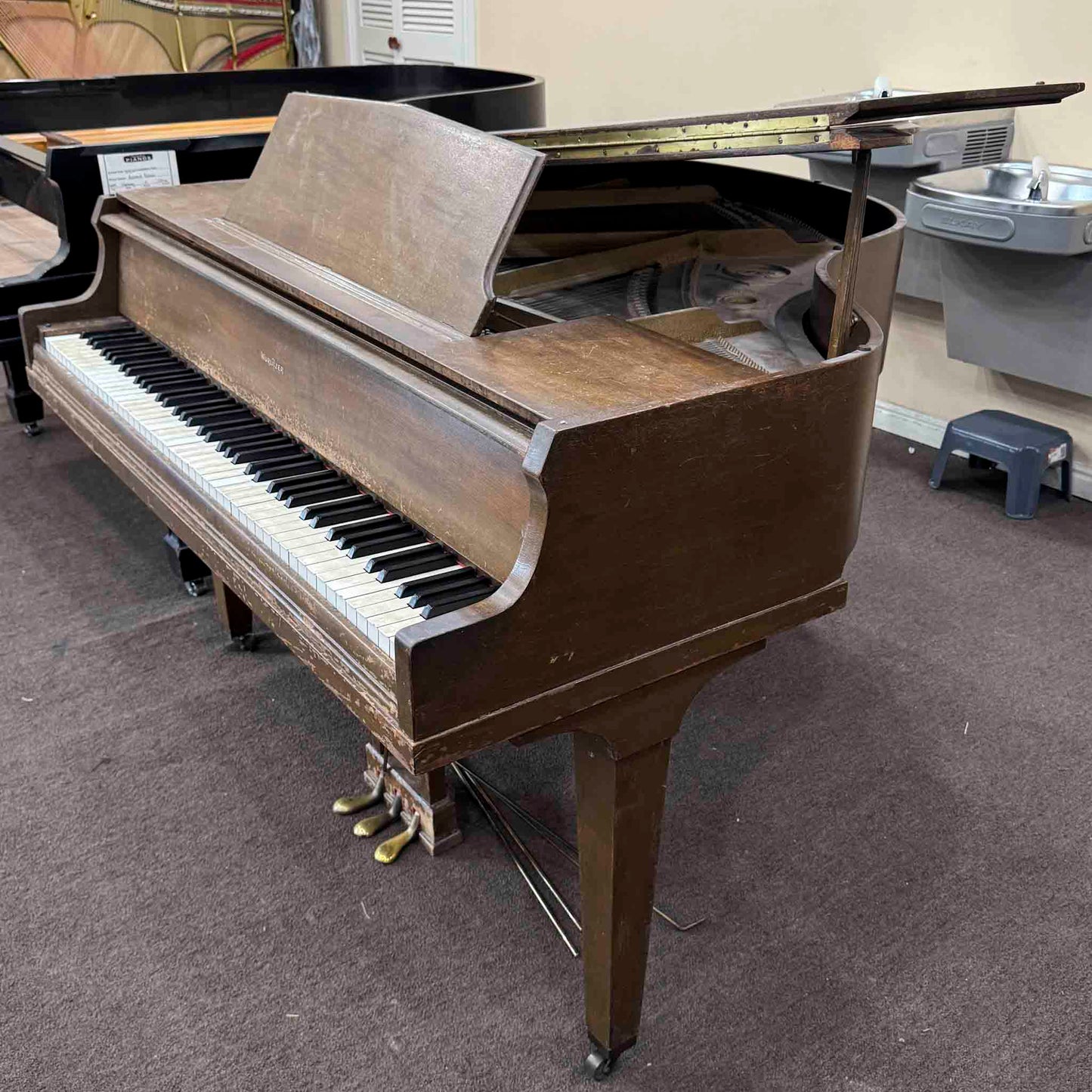 CURRENT SHOP WORK 1922 Wurlitzer 4'6" Wood Finish Commissioned Baby Grand Piano