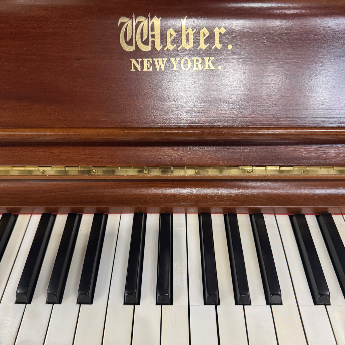 HEIRLOOM RESTORATION 1891 Weber Wood Finish 50" Commissioned Upright Piano