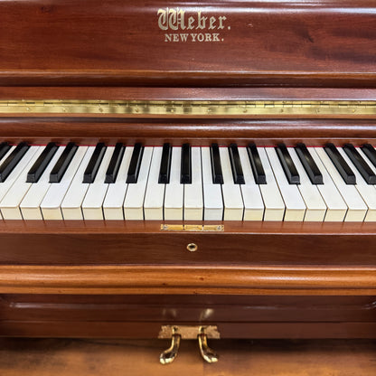 HEIRLOOM RESTORATION 1891 Weber Wood Finish 50" Commissioned Upright Piano