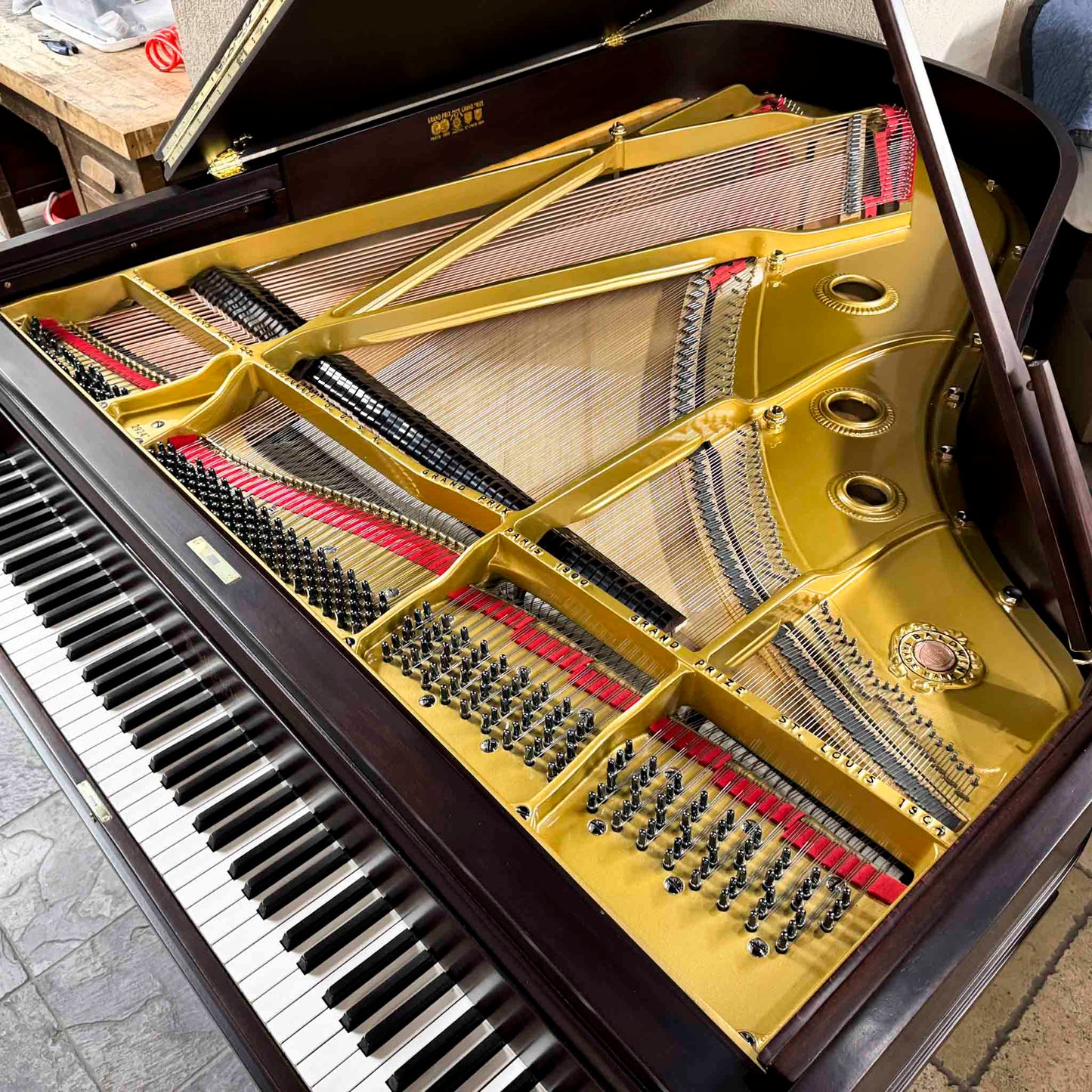 SOLD - 1917 Baldwin Wood Finish Commissioned Grand Piano