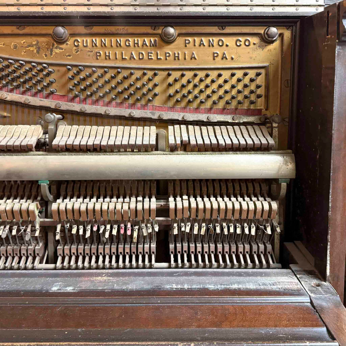 CURRENT SHOP WORK - 1901 Cunningham 56" Commissioned Upright Piano