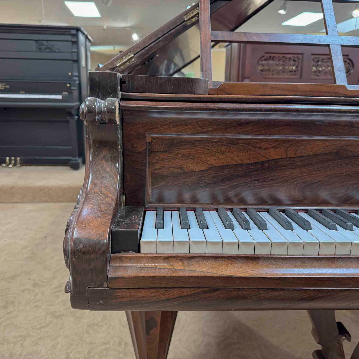 CURRENT SHOP WORK - Chickering 8' Rosewood Commissioned Grand Piano