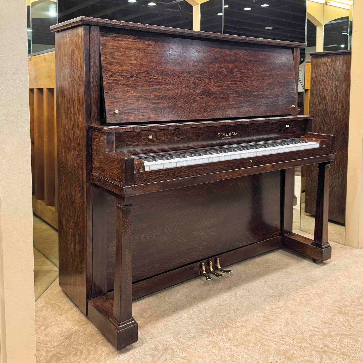 1919 Kimball 54" Wood Finish Upright Piano