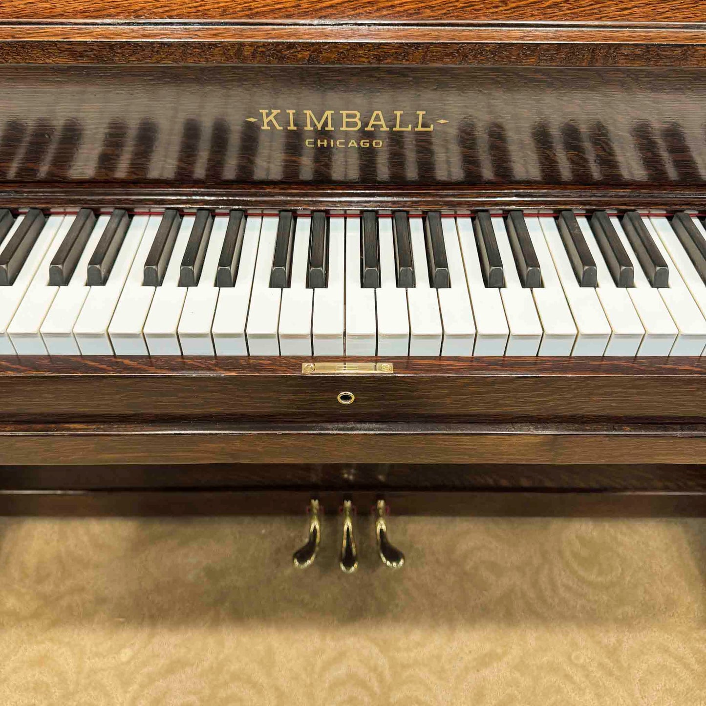 1919 Kimball 54" Wood Finish Upright Piano