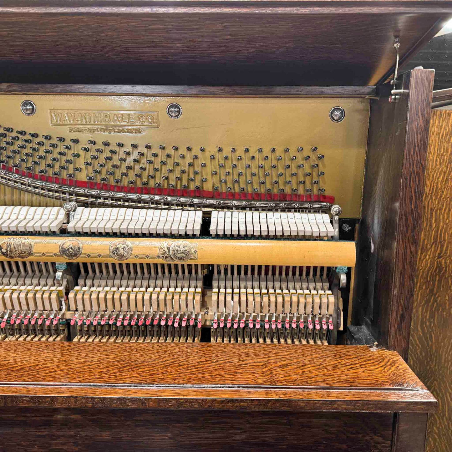 1919 Kimball 54" Wood Finish Upright Piano