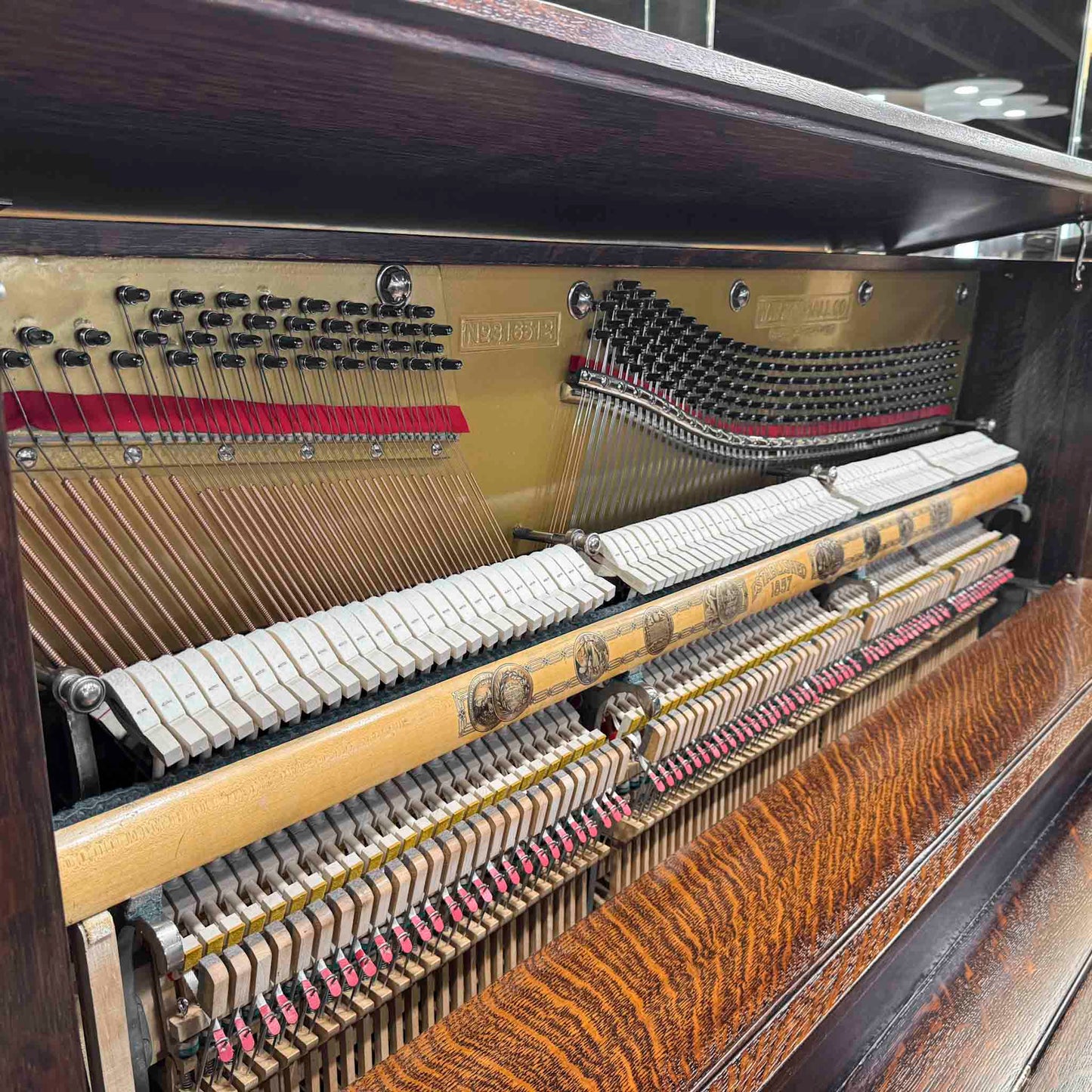 1919 Kimball 54" Wood Finish Upright Piano