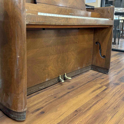 CURRENT SHOP WORK - 1937 Wurlitzer 34" Wood Finish Commissioned Spinet Piano