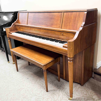 SOLD 1951 Kimball 42" Wood Finish Console Piano