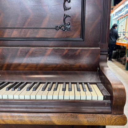 SOLD 1902 Kranich & Bach 54" Wood Finish Commissioned Upright Piano
