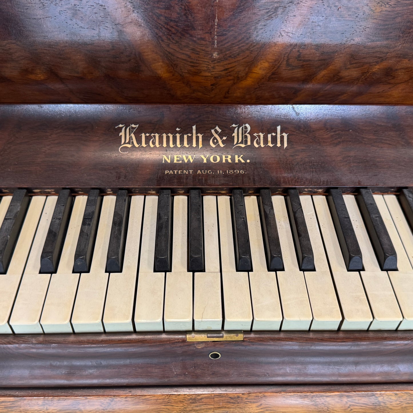 SOLD 1902 Kranich & Bach 54" Wood Finish Commissioned Upright Piano