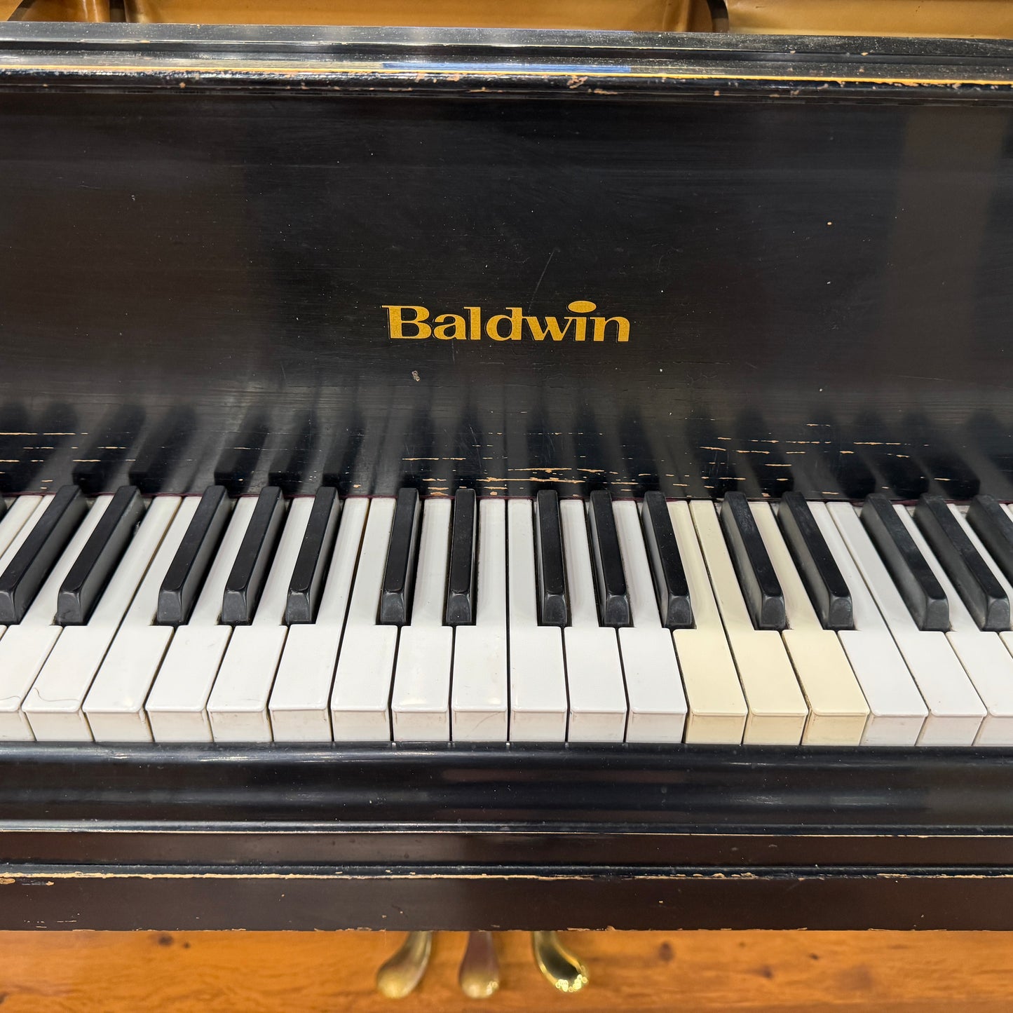CURRENT SHOP WORK - 1978 Baldwin R 5'7" Satin Black Commissioned Grand Piano