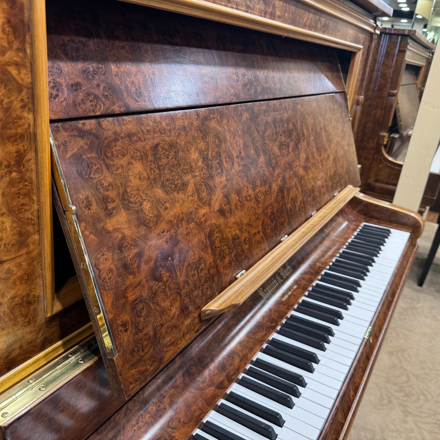 1880 Kranich & Bach 47" Wood Finish Upright Piano