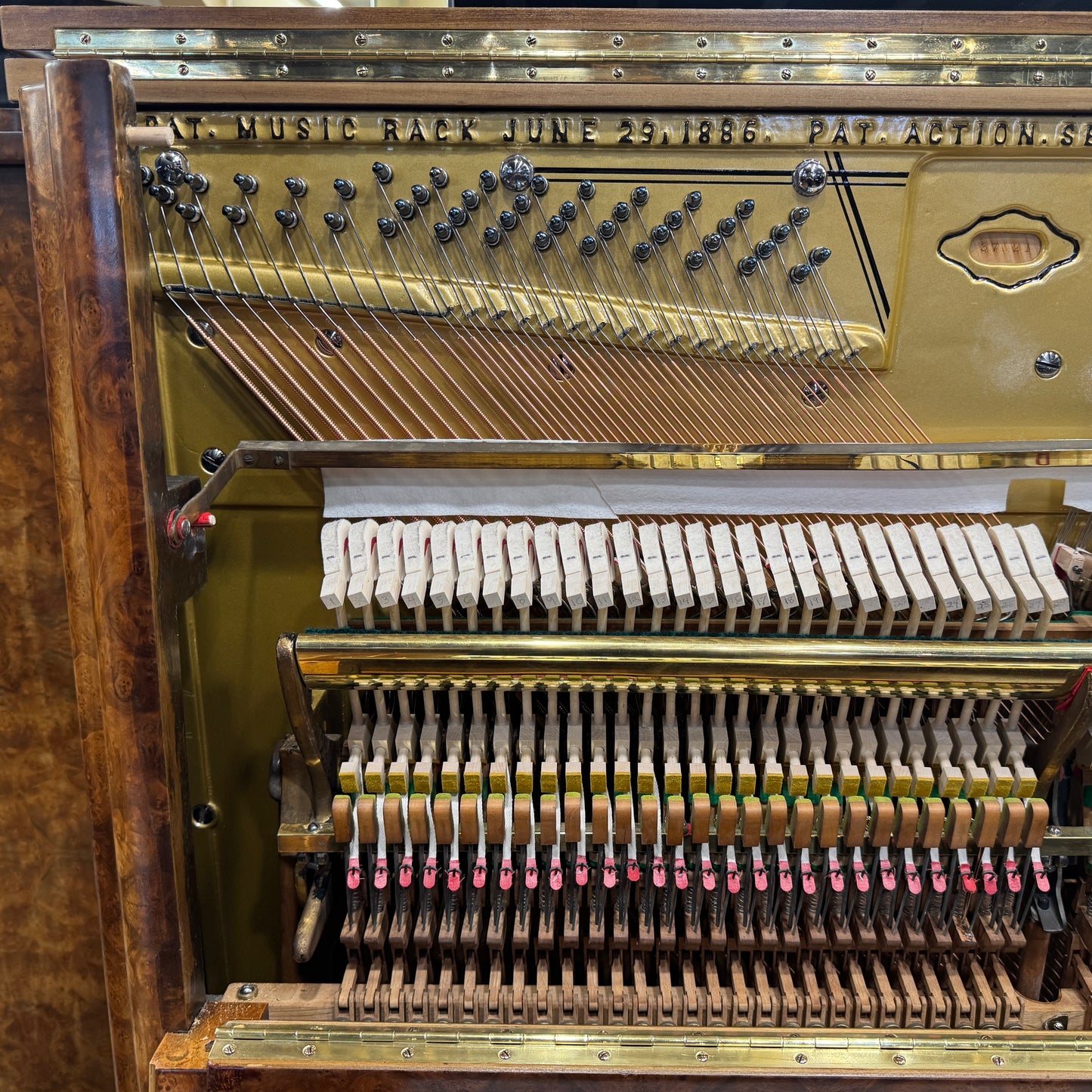 1880 Kranich & Bach 47" Wood Finish Upright Piano