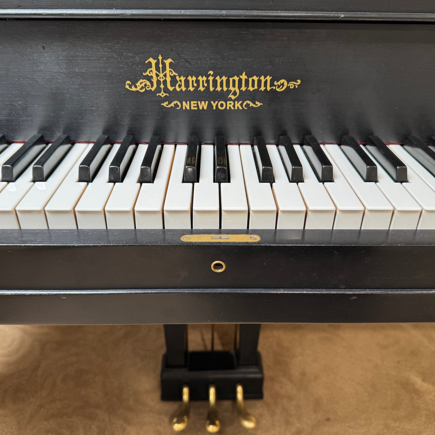 1928 Harrington 5'1" Black Satin Baby Grand Piano