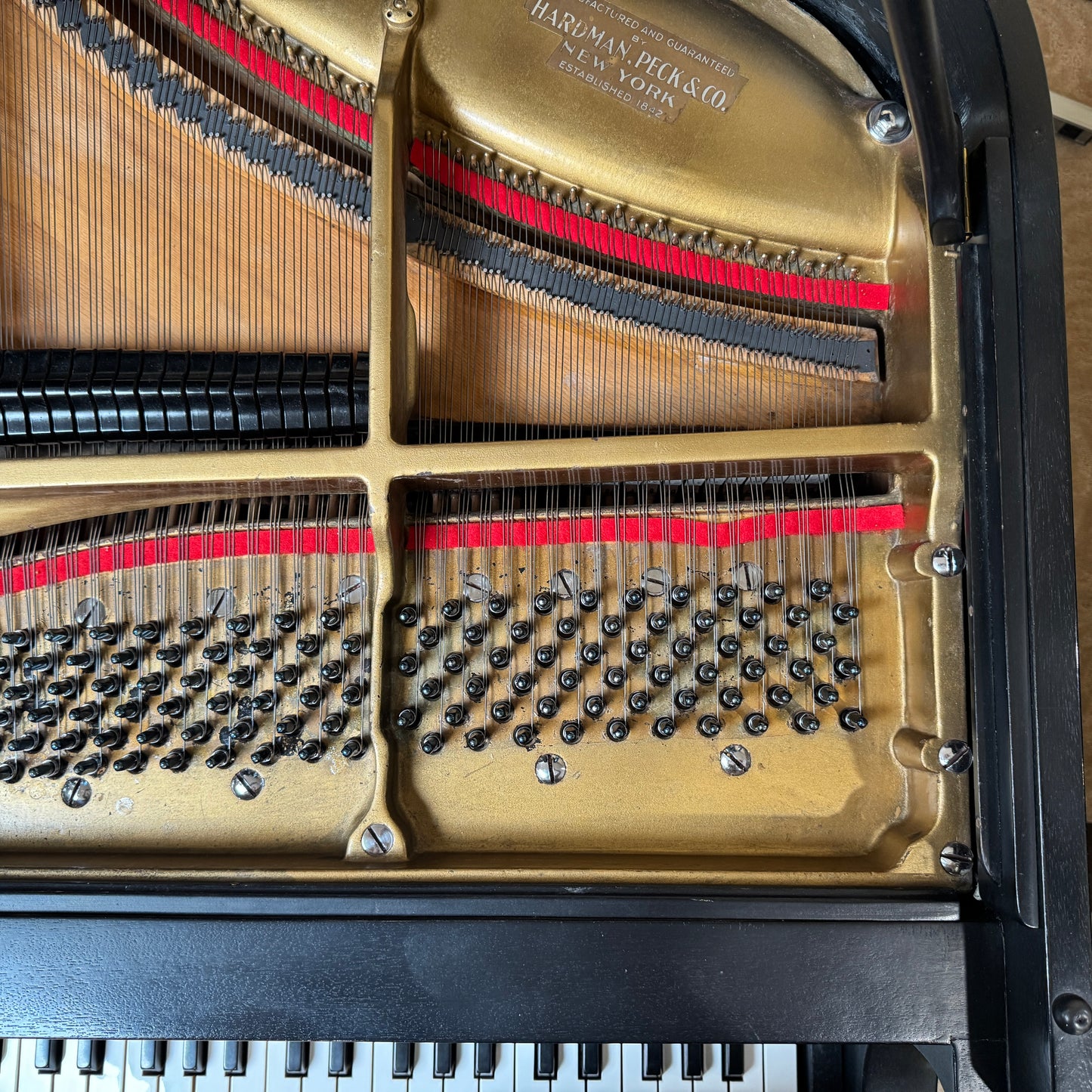 1928 Harrington 5'1" Black Satin Baby Grand Piano