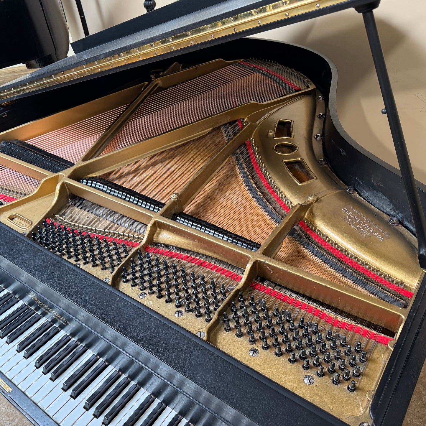 1928 Harrington 5'1" Black Satin Baby Grand Piano