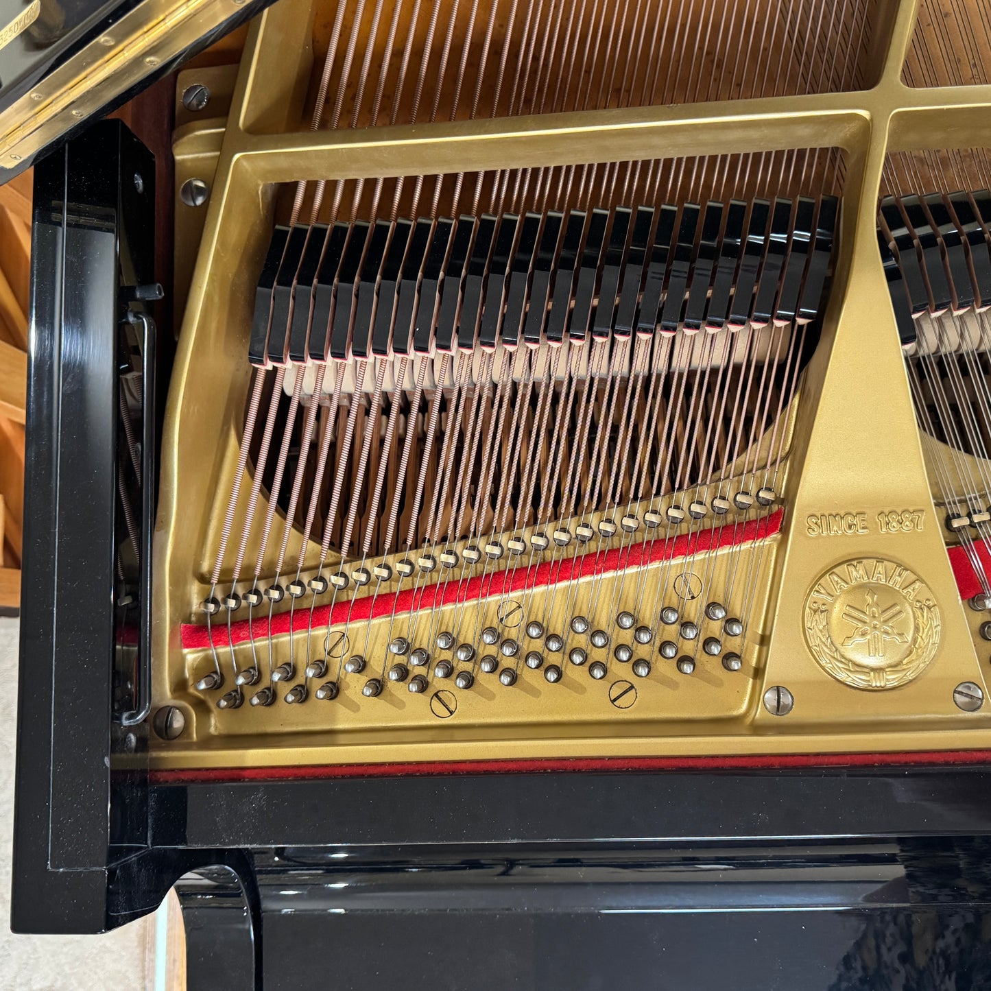 1980 Yamaha C3 6'1" Polished Black Grand Piano