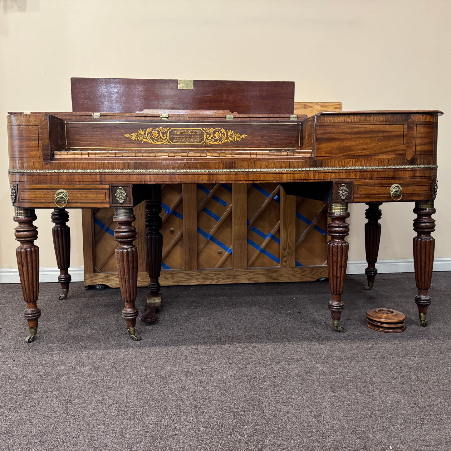 SOLD 1815 William Stodart 34" Commissioned Square Piano